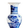 Big Soft Blue and White Porcelain Vase - 1