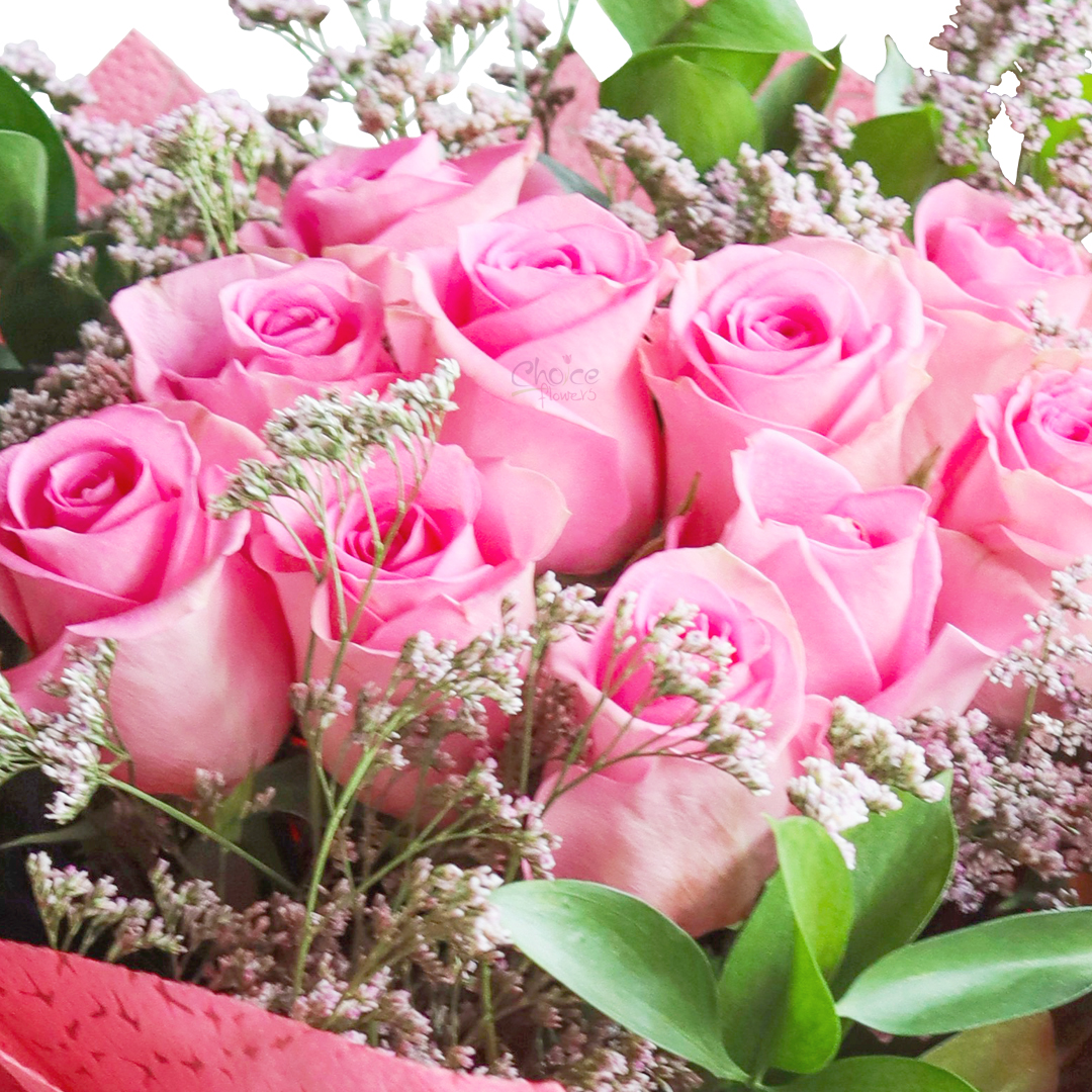 Lovely Pink Bouquet - Choiceflowersuae