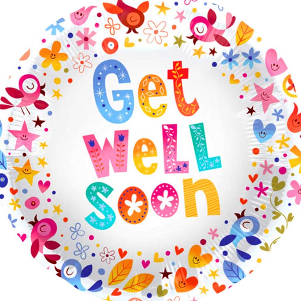 Get Well Soon Foil Balloon - Choiceflowersuae